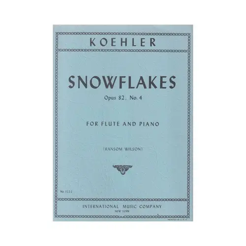 Snowflakes - Op.82 N.4 (Flute)