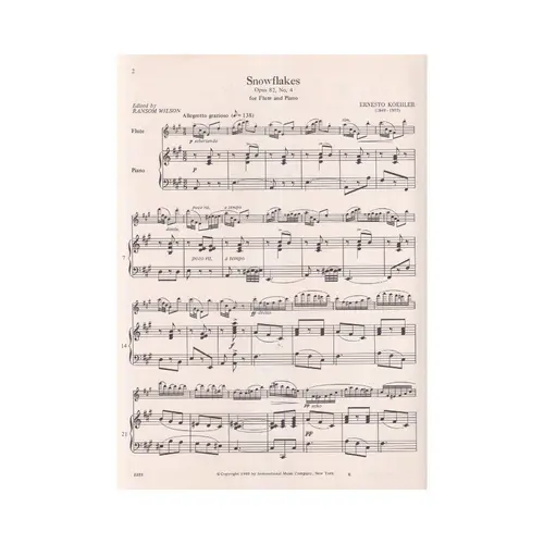 Snowflakes - Op.82 N.4 (Flute)