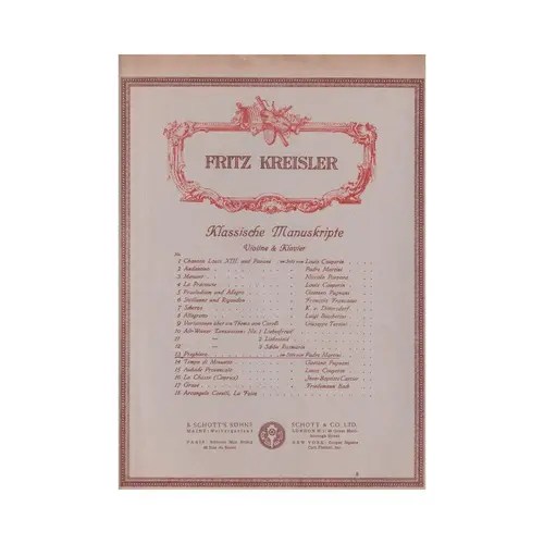 Preghiera Im Stile Von Padre Martini  (Edição Antiga)