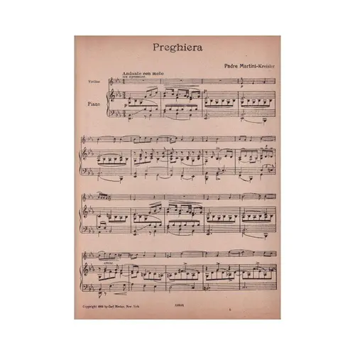 Preghiera Im Stile Von Padre Martini  (Edição Antiga)