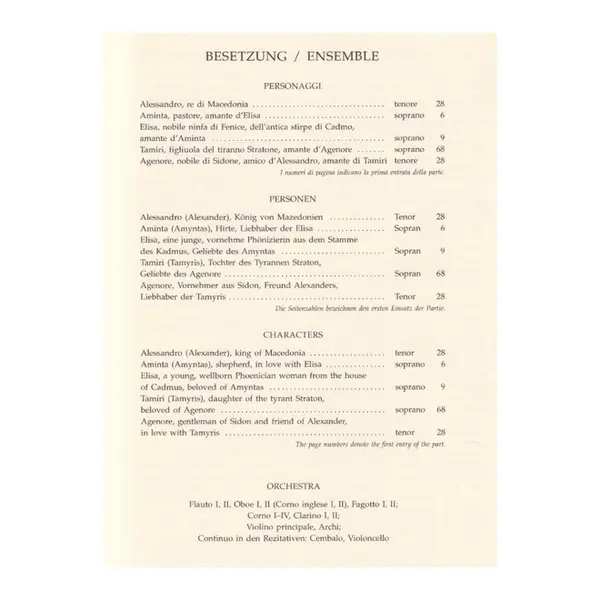 Il Re Pastore - Kv 208 (Der Konigliche Hirte) - Vocal Score