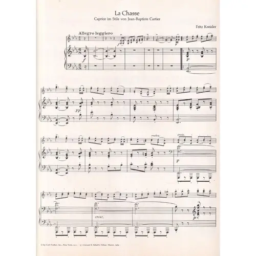 La Chasse  - Caprice Im Stile Von J.B.Cartier