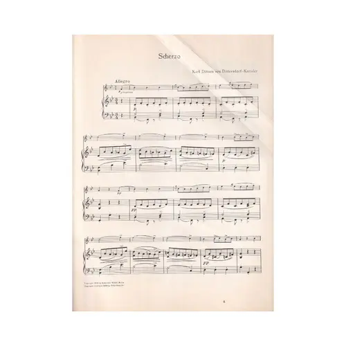 Scherzo fur Violin und klavier
