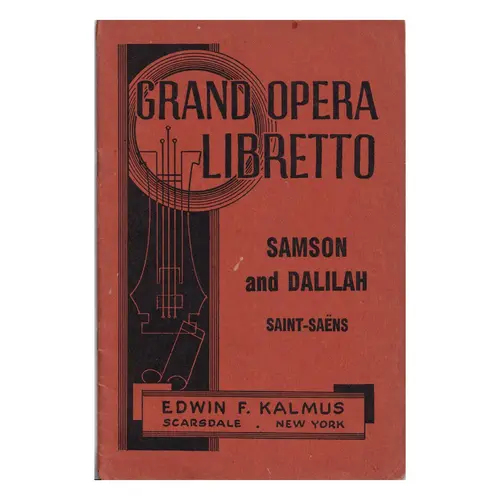 Samson and Dalilah - Libreto