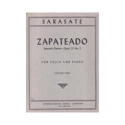 Zapateado For Cello - Op.23 N.2