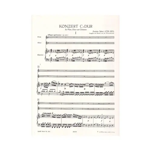 Konzert C Major - Flute Oboe And Orchester