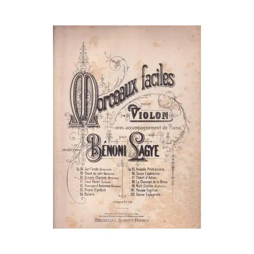 Simple Chanson.Berceuse-Op.90