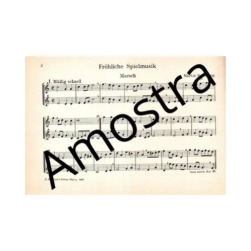 Frohliche Spielmusik - 10 Stucke fur 2 blockfloten