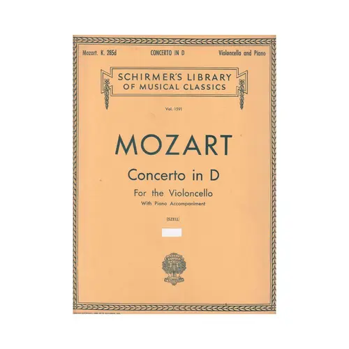 Concerto In D For V.Cello