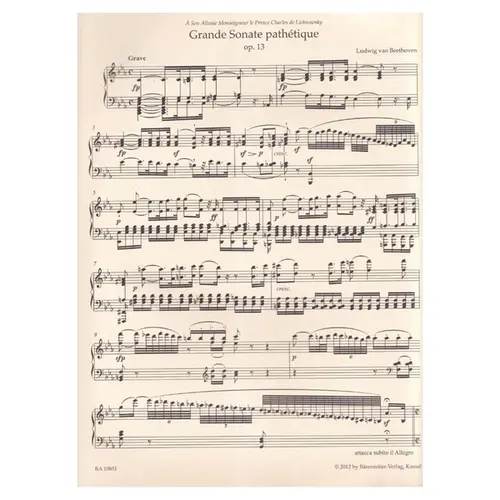 Grande sonate Pathetique in C minor