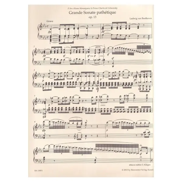 Grande sonate Pathetique in C minor