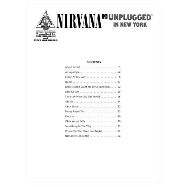 Nirvana Unplugged In New York
