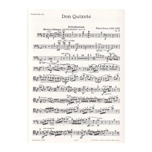 Don Quixote Op.35 - Violoncello Solo