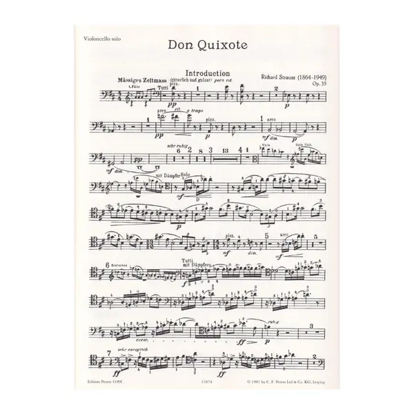 Don Quixote Op.35 - Violoncello Solo