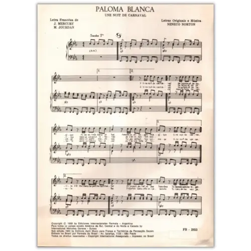 Paloma Blanca -Une Nuit De Carnaval