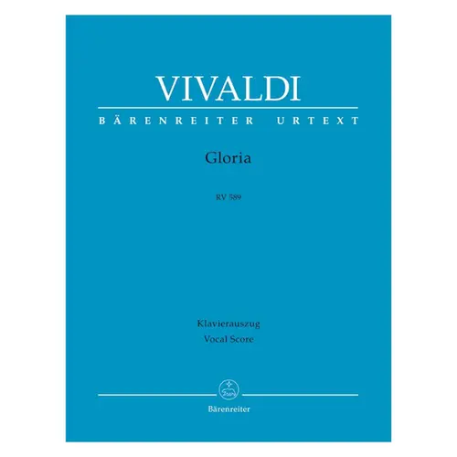 Gloria Rv 589 - Vocal Score - Urtext