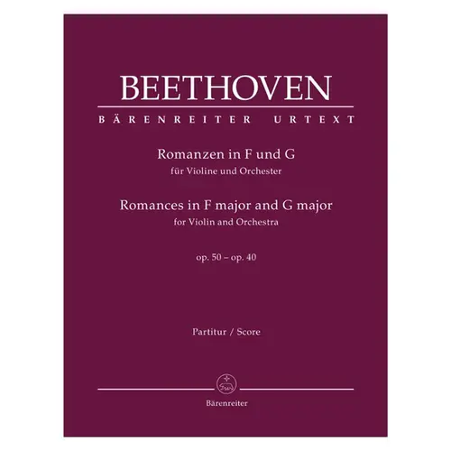 Romances In F Major And G Major For Violin And Orchestra Op. 50, 40 - Urtext - Full Score