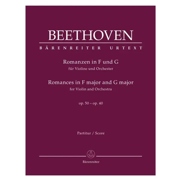 Romances In F Major And G Major For Violin And Orchestra Op. 50, 40 - Urtext - Full Score