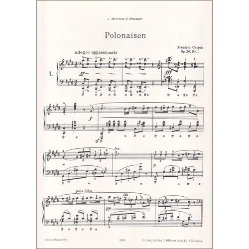 Polonaises Op.26,40,44,53,61 e 71