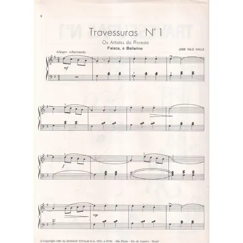 Travessuras N.1 - Os Artistas da Floresta - Faísca, o Bailarino