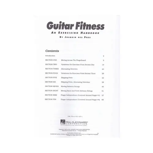 Guitar Fitness-An Exercising Handbook