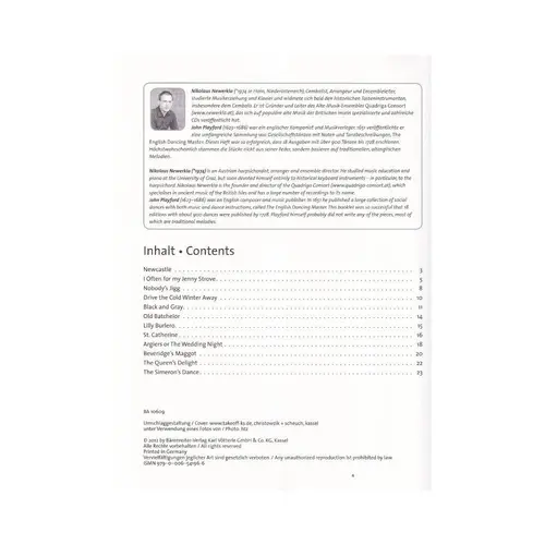The English Dancing Master For Recorder (Flute) And Piano