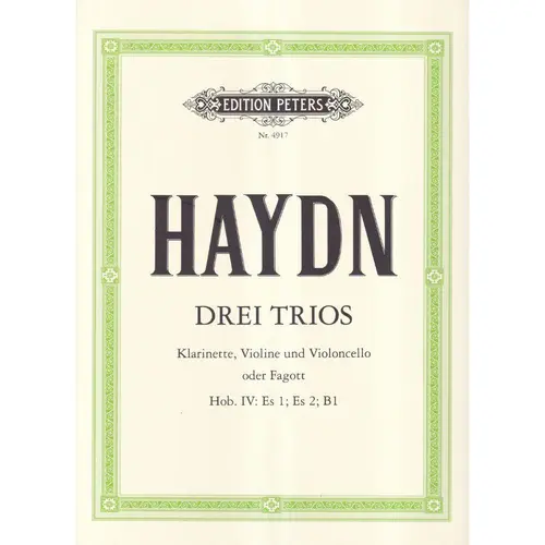 Drei Trios fur Klarinette, Violine Und Violoncello oder Fagott