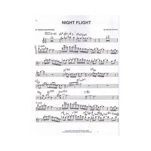 Michael Brecker - Artist Trancriptions