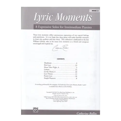 Lyric Moments Book 2