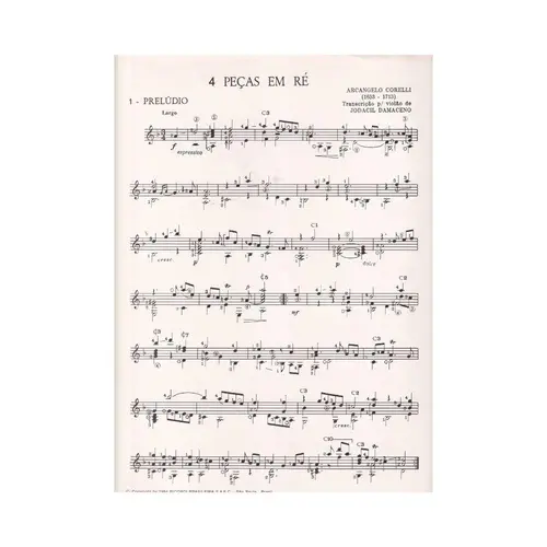 4 Peças para violão (Coleção J. Damaceno)