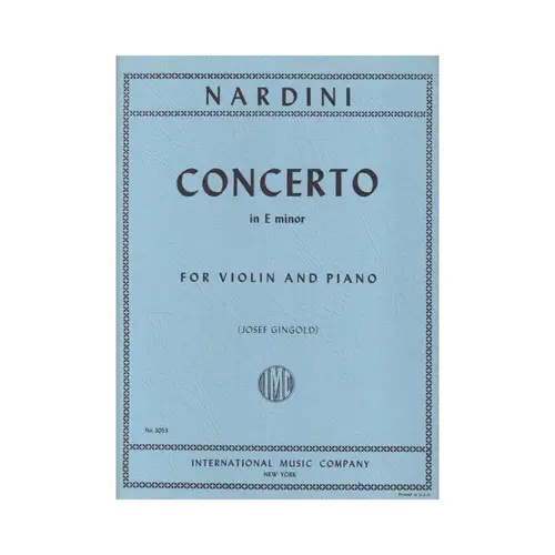 Concerto In E Minor For Violin
