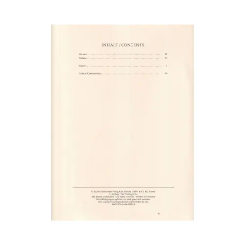 Sonata In B Minor For Piano- Urtext