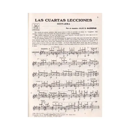 Las cuartas Lecciones de Guitarra
