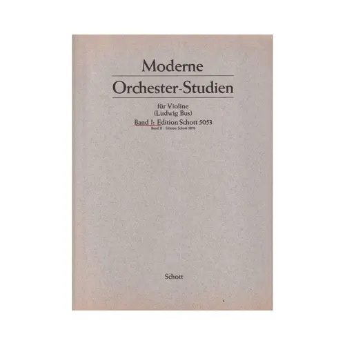 Moderne Orchester-Studien Fur Violine - Vol. 1
