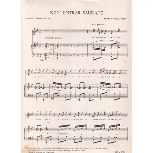 Pode Entrar Saudade  (Ou Br 2761 ??)