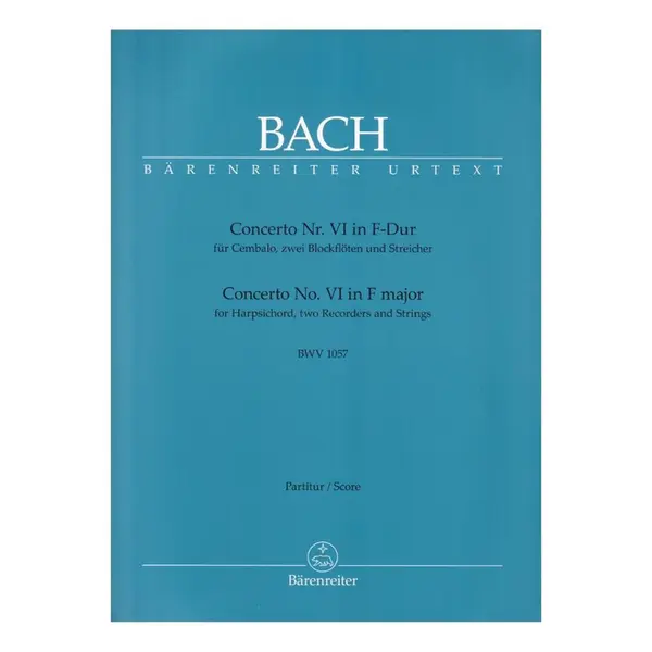 Concerto N. 6 In F Dur Fur Cembalo, Zwei Blockfloten Une Streicher - Grade - Rutext