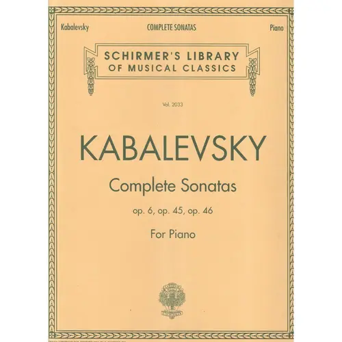 Complete Sonatas Op.6 Op.45 Op.46 For Piano