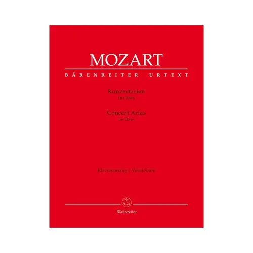 Concert arias for bass - vocal score