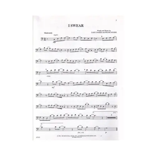 The Best In Popular Sheet Music  - Trombone - Exemplar Antigo