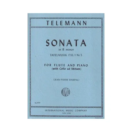 Sonata In B Minor (1733-I-N.5) (Flute)