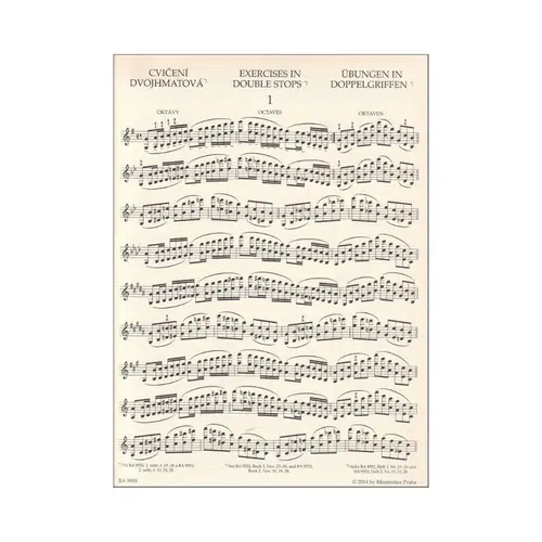 School Of Violin Technique Op. 1 Bk 4 - Exercises In Double Stops And Harmonics