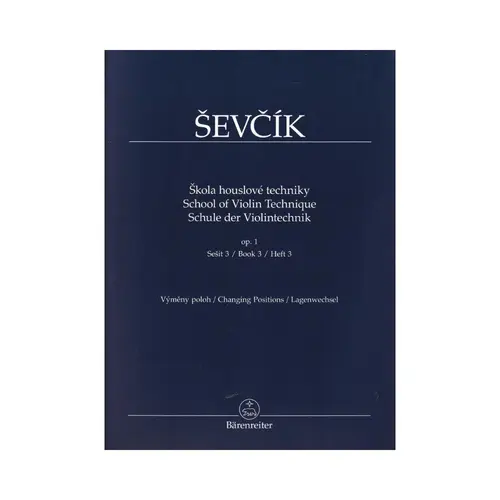 School Of Violin Technique Op. 1 Bk.3 - Changing Positions
