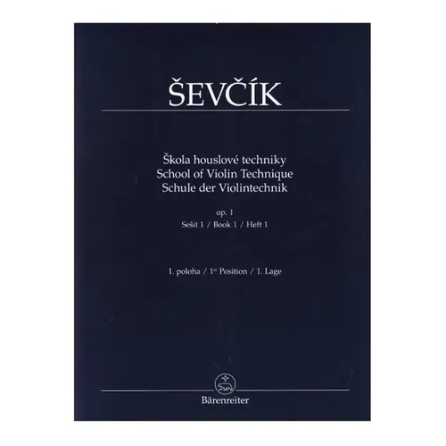 School Of Violin Technique Op. 1 Bk.1 - 1st position