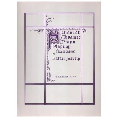 School Of Advanced Piano Playing (Exercises)
