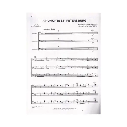 Anastasia -  Trios Para Trombone