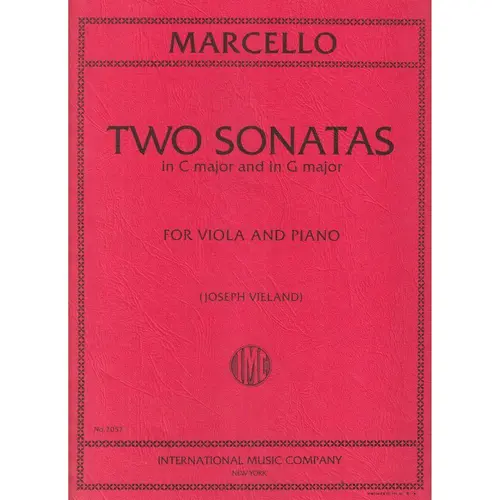 Two Sonatas In C Major And G Major For Viola And Piano