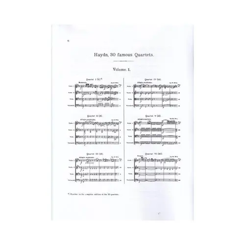 30 Celebrated Quartets - Vol.1