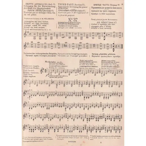School of Bowing technic  Op. 2 vol. 5 - Exemplar Antigo
