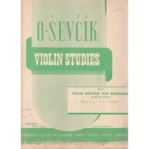 Método de violino para principiantes Op.6 parte 1