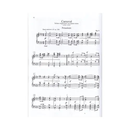 Carnaval, Op. 9 - Alfred Masterwork Edition